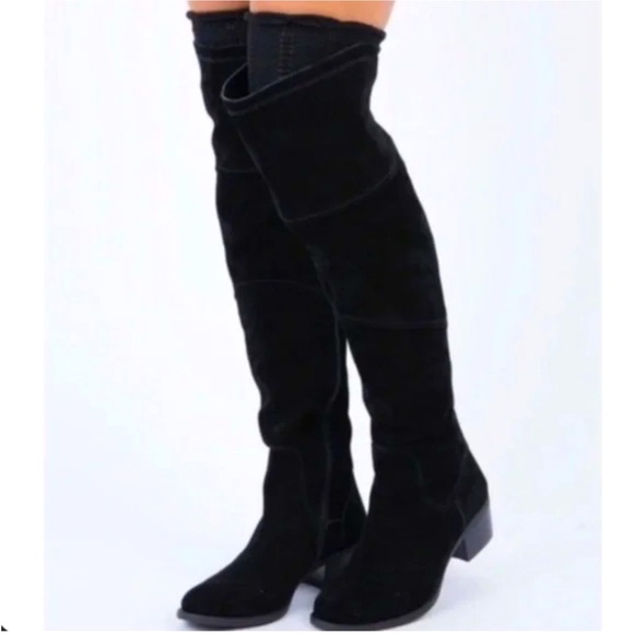 Vince Camuto Bendra Suede Over the Knee Boots - Picture 2 of 13